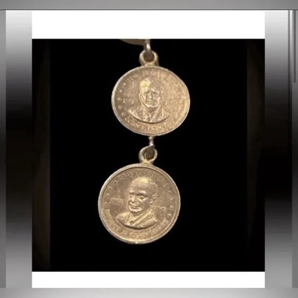 Vintage Sterling Silver Miniature US Coin Pierced Earrings #8181 - Picture 2 of 7